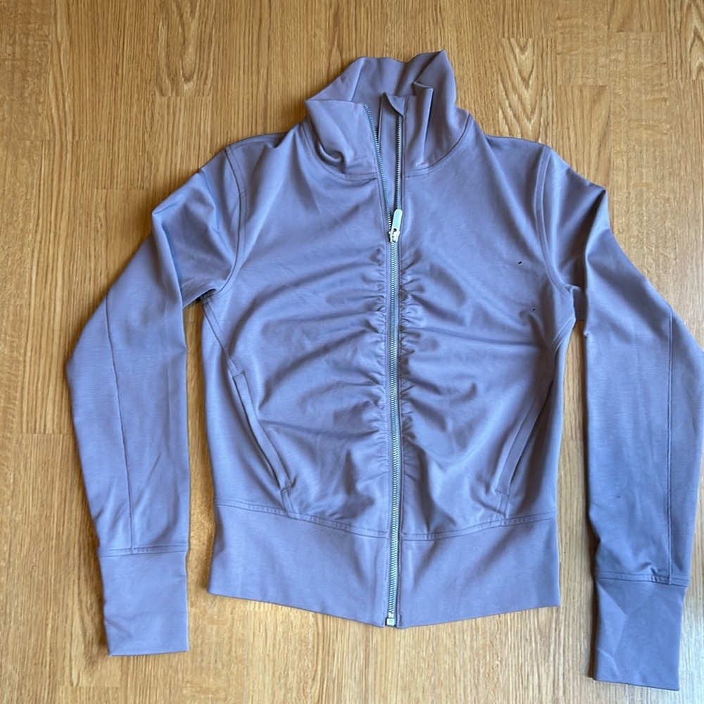 LULULEMON Run On Training Jacket
Full Zip Up Stretch Hoodie 
W/ high collar